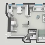 Magnificent Sea View! Luminous 1 Bedroom For Max 4