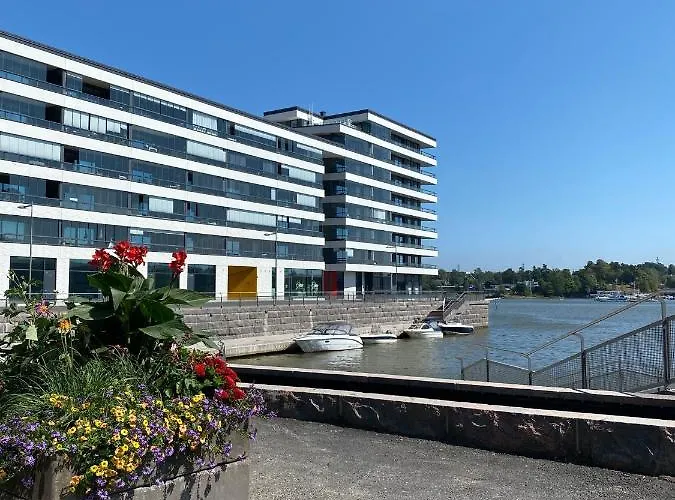 Sea View Lux Kalasatama Romantic Studio - Balcony & Coffee& Tee, Wifi, Gym &Sauna