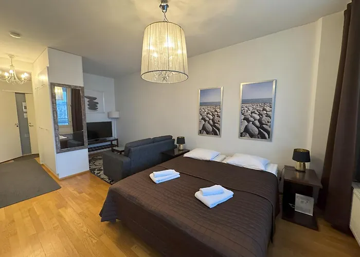 41 M2 Studio With Sauna, View And Balcony To The Park Saunallinen Yksioe