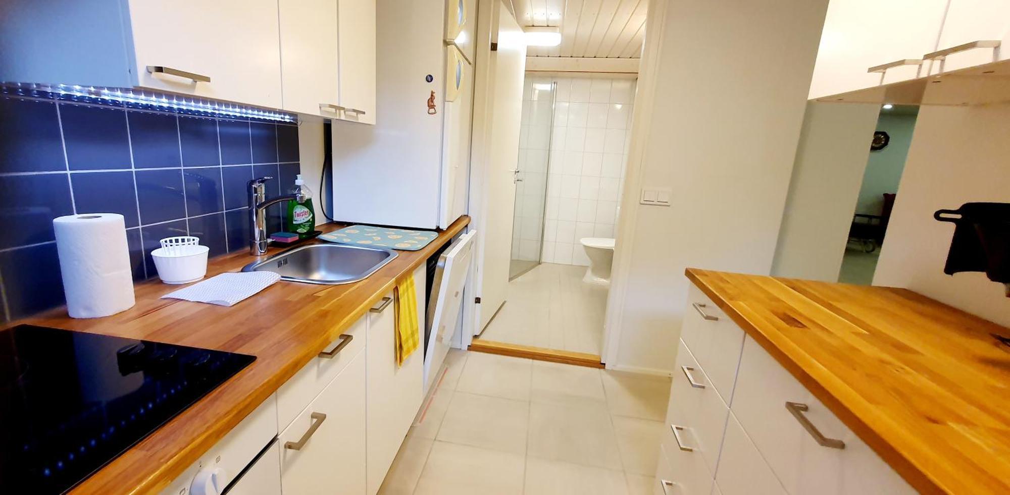Two 54m2 Apt, Wifi, Free Parking, Terrace, Near Central Park Huoneisto *