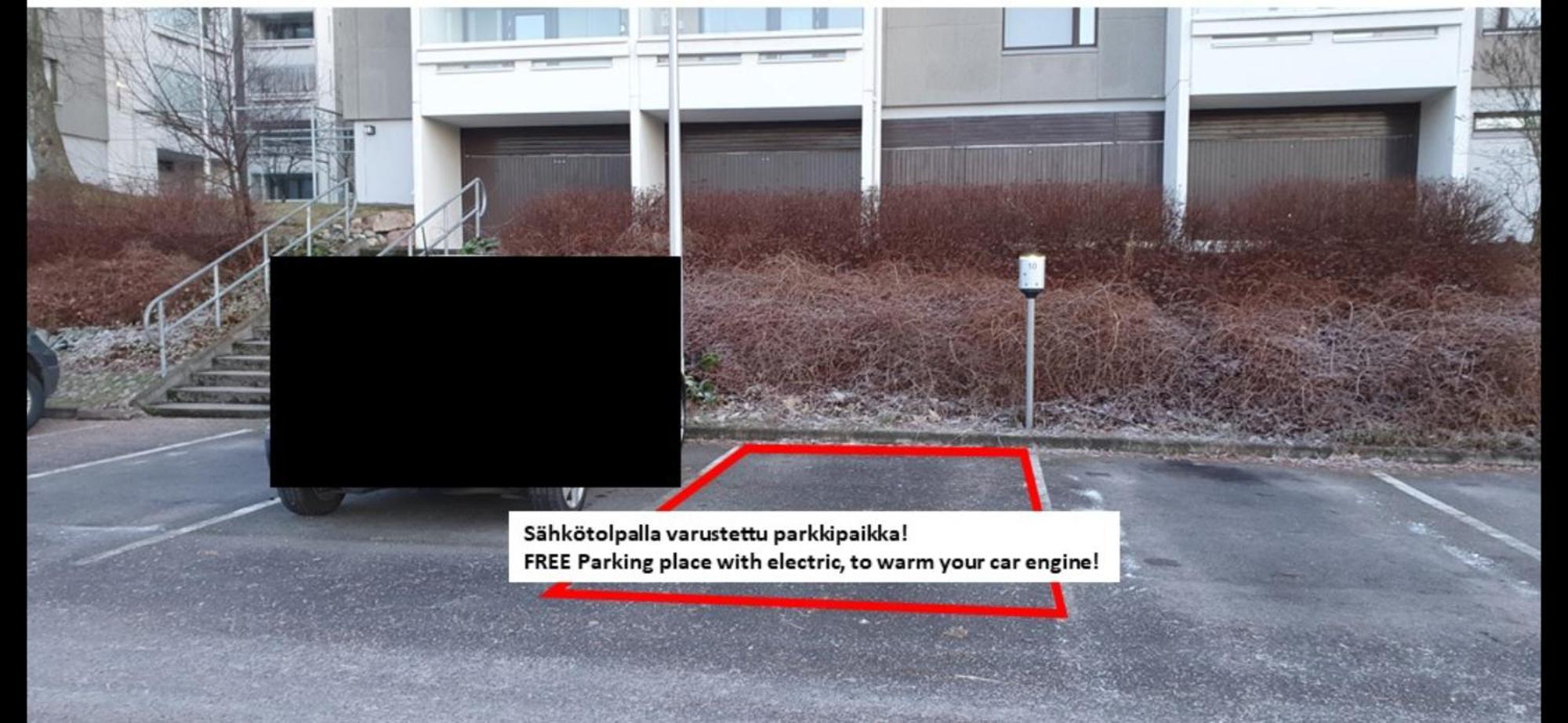 Top Floor 51m2, Balcony, 150 M Wifi, Free Own Parking Place, 300m Metro Huoneisto Helsinki