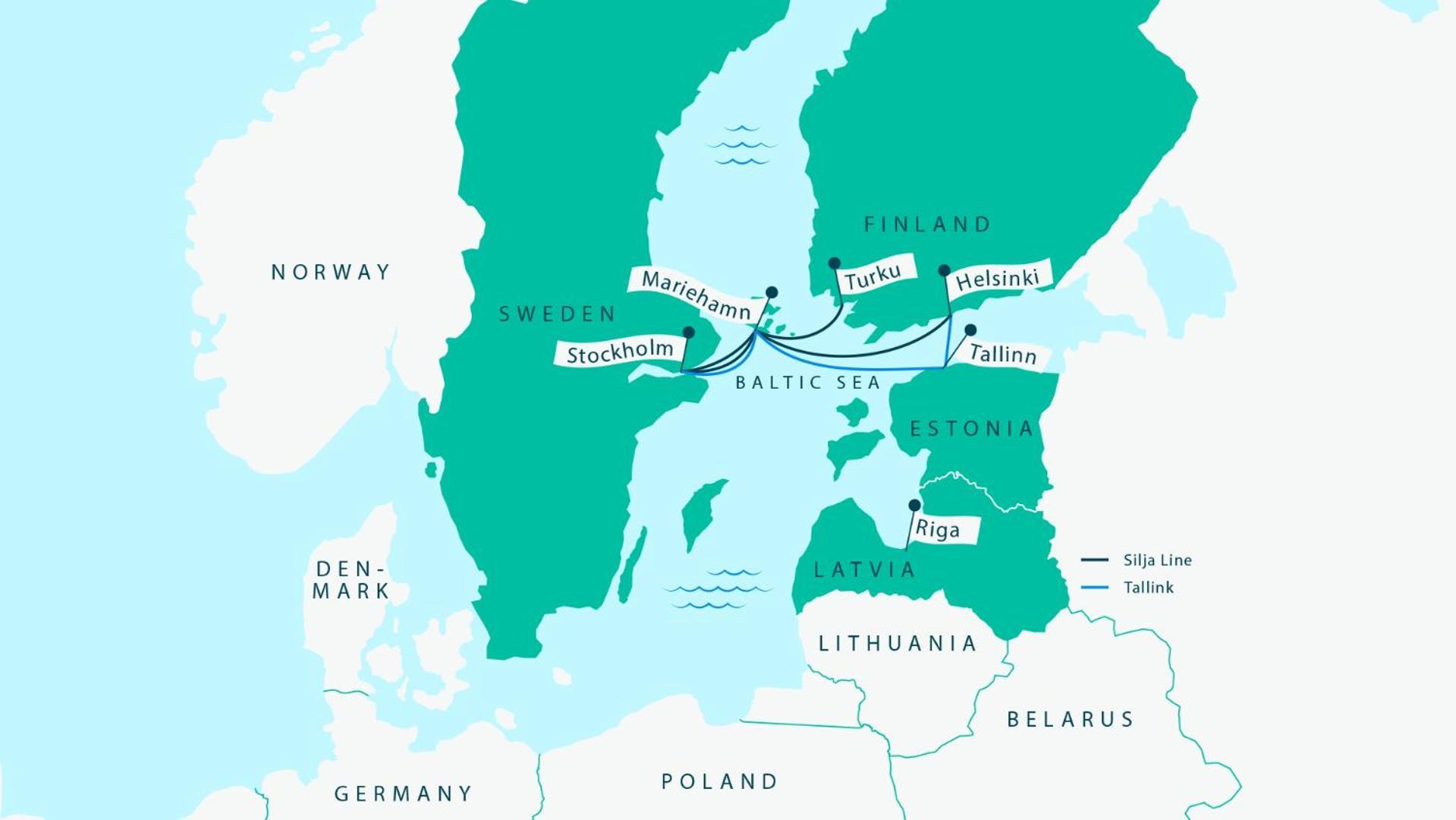  Silja Line Ferry - 2 Nights Return Cruise To Stockholm *