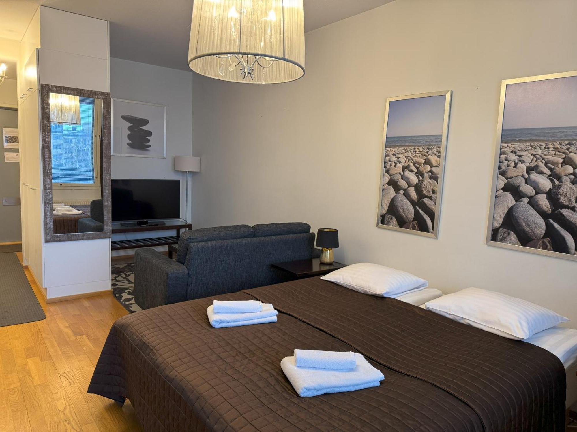 41 M2 With Sauna, View And Balcony To The Park Saunallinen Yksioe *
