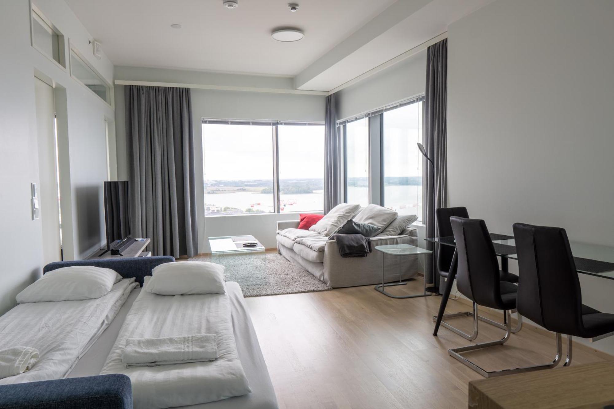 18th Floor High Point 1 Bdr With View - Free Garage Parking Huoneisto *